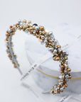 Crystal and Pearl Beaded Headband