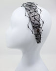 Fiona Crystal Veil Headband