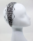 Fiona Headband with Honeycomb Veil & Swarovski Crystals by Eva Oherjus at www.brixbailey.com