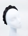 Luxurious Joanna Black Mulberry Silk Headband – Lightweight Crown Design by Eva Oherjus at www.brixbailey.com
