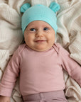 Cute Baby Summer Hat with Bamboo Fabric and Adorable Ears