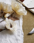 Large White Poppy Stem Floral Decor