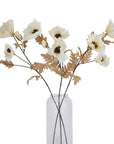 Large White Poppy Stem Floral Decor