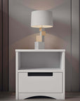 Classic White Bedside Table for Children