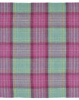 Saltburn Check Pure New Wool Throw - Cerise