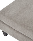 Taupe Ottoman Footrest with Cushion Comfort