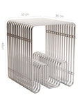 Minimalist Metal Magazine Rack
