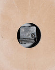 Whitewashed Wood Square Wall Skeleton Clock