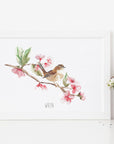 Wren British Garden Bird Personalised Print