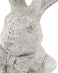 Stone Effect Tuxedo Hare Figurine
