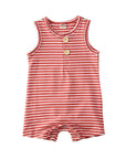 Adorable Baby Rompers for Boys & Girls - Soft Cotton Blend, Striped Design, Comfortable & Stylish for Everyday Wear by Baby Lamby at brixbailey.com