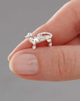 Dachshund Silver Dog Charm
