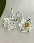 Daffodil Flower Silver Charm