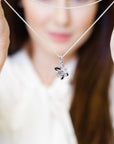 Daffodil Flower Silver Charm