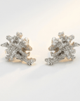 Dainty Saltwater Coral Stud Earrings - Gold or Silver