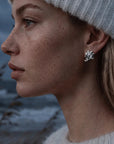 Dainty Saltwater Coral Stud Earrings - Gold or Silver