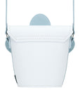 Handmade Leather Daisy Barrel Bag - White