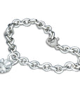 Daisy Silver Charm Bracelet
