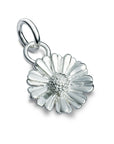 Daisy Flower Silver Charm