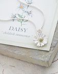 Daisy Flower Silver & Solid Gold Charm