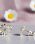 Daisy Silver Stud Earrings