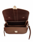 Olympia Handmade Leather Bag - Dark Brown