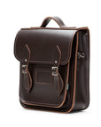 Handmade Leather City Backpack - Dark Brown