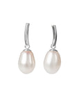 DayCharm Pearl Drop Earrings - Rose Gold and Silver
