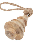 Handcrafted Wooden Christmas Tree Ornament Natural Finish