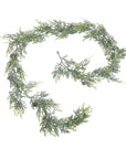 Frosted Pine Garland with Pinecones
