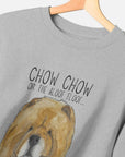 Stay Cozy in Style – Red Chow Chow Men's Crewneck Sweatshirt!