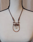 Quartz Pendant – Copper Boho Necklace | Handmade by Blackbird & Sage