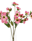 Pink Hellebore Faux Flower Stem