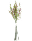 Pack of 6 x 100cm Artificial Foliage Stem with Small Flowers - Purple-2
