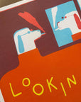 Looking Good Dog risograph print (A3)
