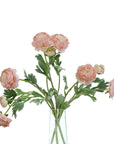 Romantic Pink Ranunculus Faux Bouquet