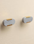 Ruhi Blue Stone Brass Drawer Knobs