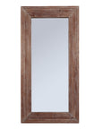 Stylish Washed Wood Large Mirror | Modern Farmhouse Decor