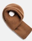 Natural Baby Alpaca and Merino Wool Light Fisherman's Rib Scarf