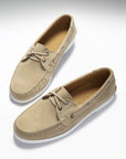Deck Shoes, taupe suede