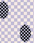 Deco Checkers - in Violet Veil - Wallpaper - Micaela Sharp Collaboration