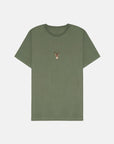Unisex Deer T Shirt in Khaki