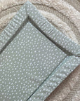 Standard Changing Mat - Sage Green Spots