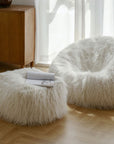 Soft Bean Bag Armchair and Stool