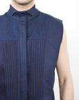 Deniz Denim Shirt Sleeveless