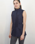 Deniz Denim Shirt Sleeveless