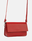 Leather Shoulder Bag - Curie (Red Vectors)