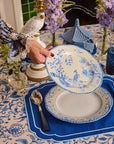 Virginia Blue and White Dessert Plates - Set of 4