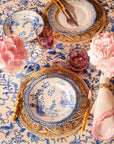 Virginia Blue and White Dessert Plates - Set of 4