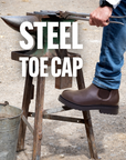 Detroit Steel Toe Cap Work Boots - Black